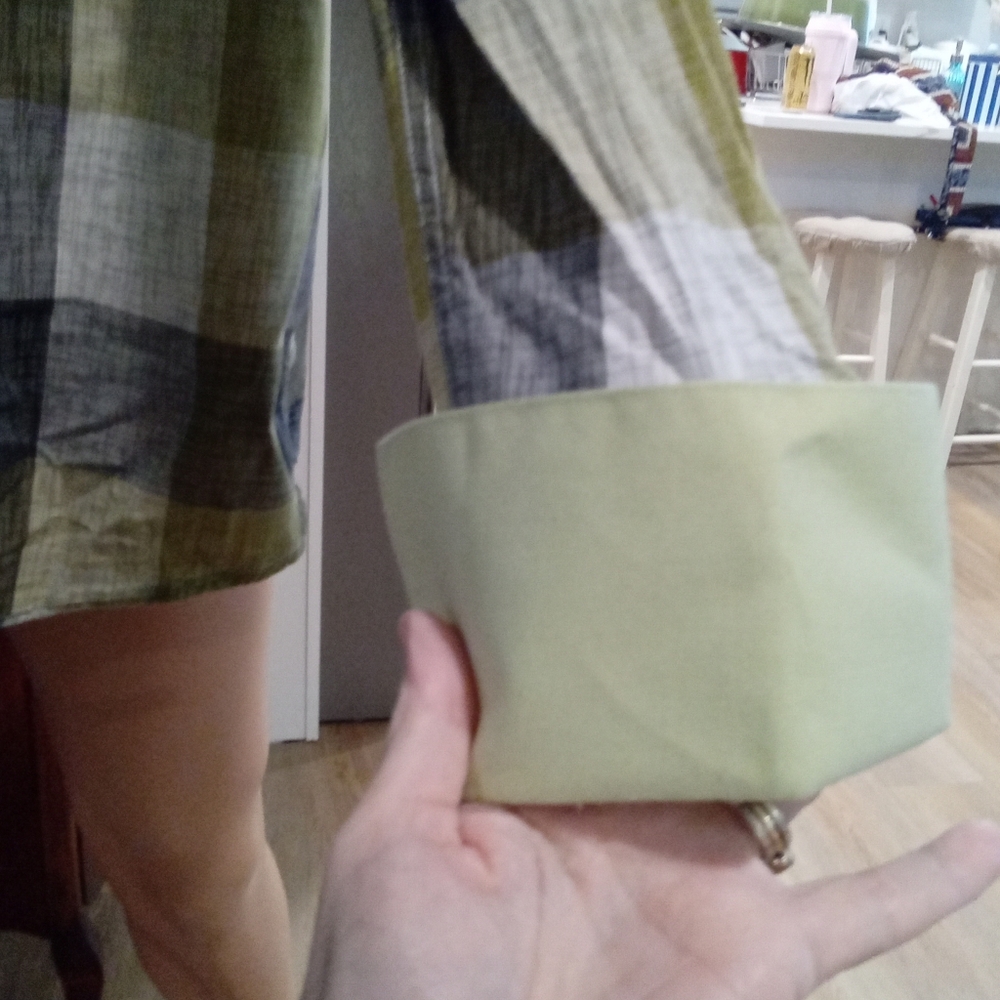 Avanti Uomo Men's 17.5 36/37 Plaid Dress Shirt - Green and Gray Needs Cufflinks - Picture 3 of 8